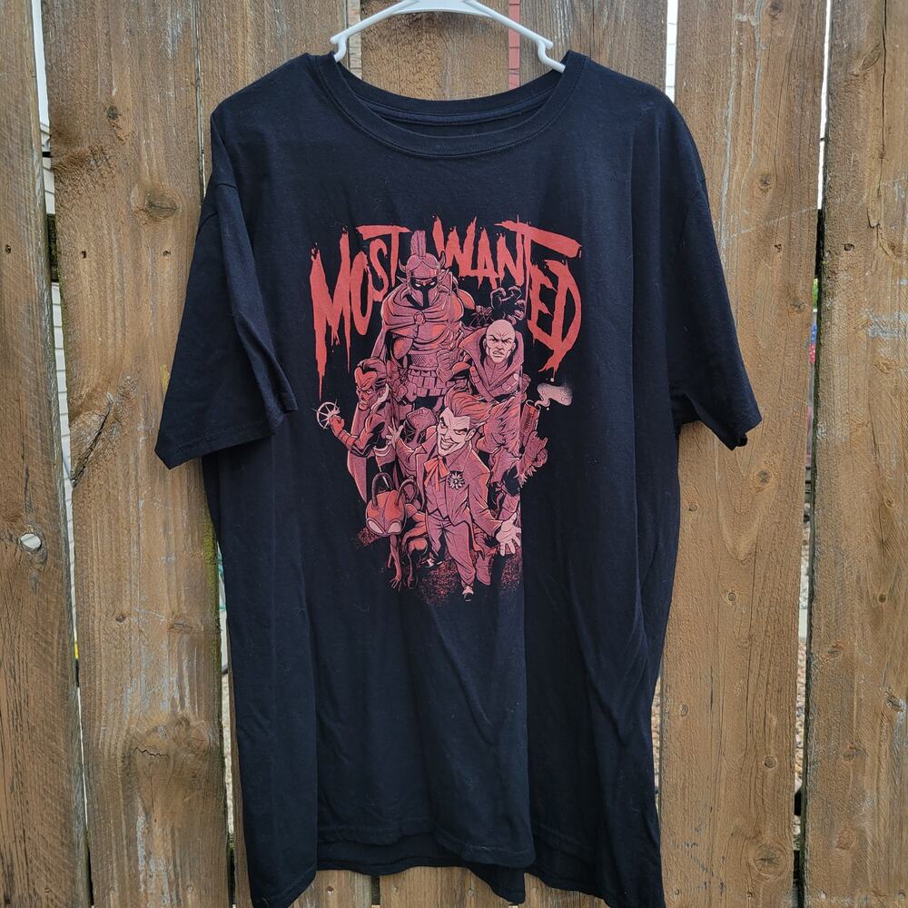 Funko DC Most Wanted Black Men's XLarge T-Shirt
